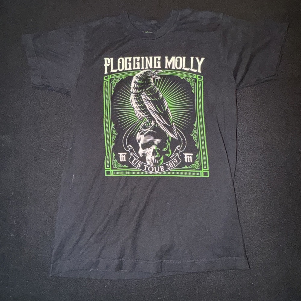 Flogging Molly US Tour 2019 Black T-Shirt Men's Size Small